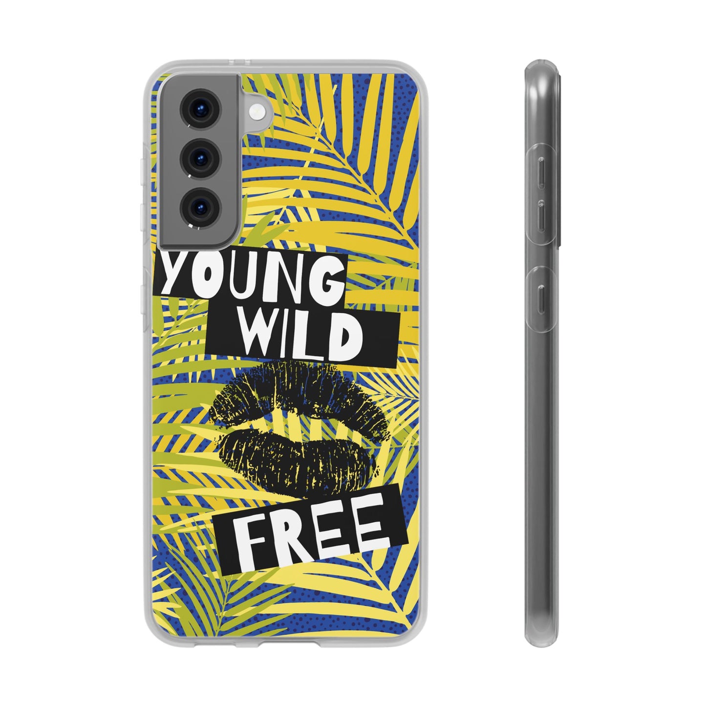 Young Wild Free SmileandLaughTees Flexi Phone Case