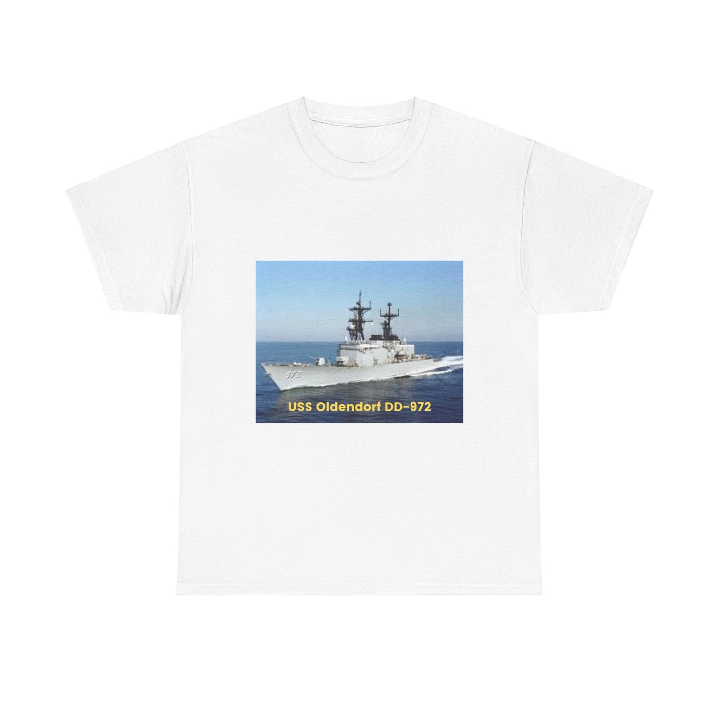 USS John Young DD-973 Navy POD Smileandlaughtees Unisex Heavy Cotton Tee T-Shirt