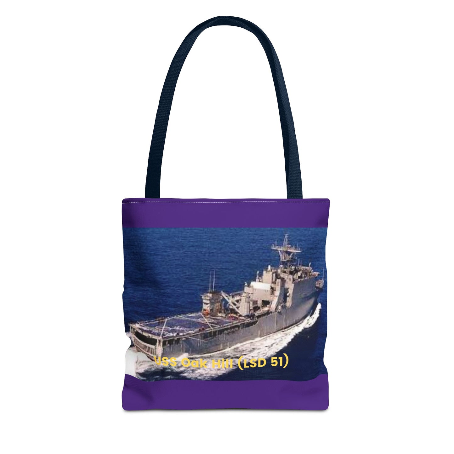 USS Oak Hill (LSD 51) Navy POD Smileandlaughtees Tote Bag (AOP)