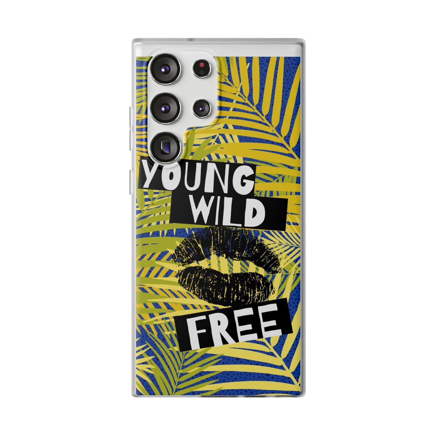 Young Wild Free SmileandLaughTees Flexi Phone Case