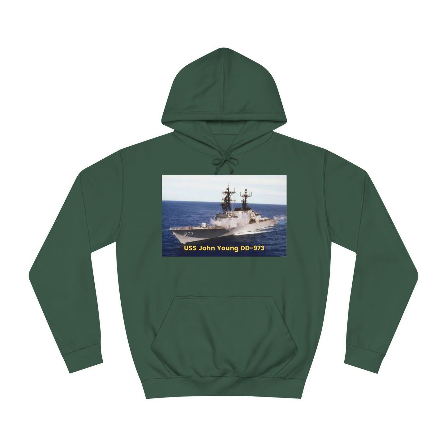 USS John Young DD-973 Navy POD Smileandlaughtees Unisex College Hoodie