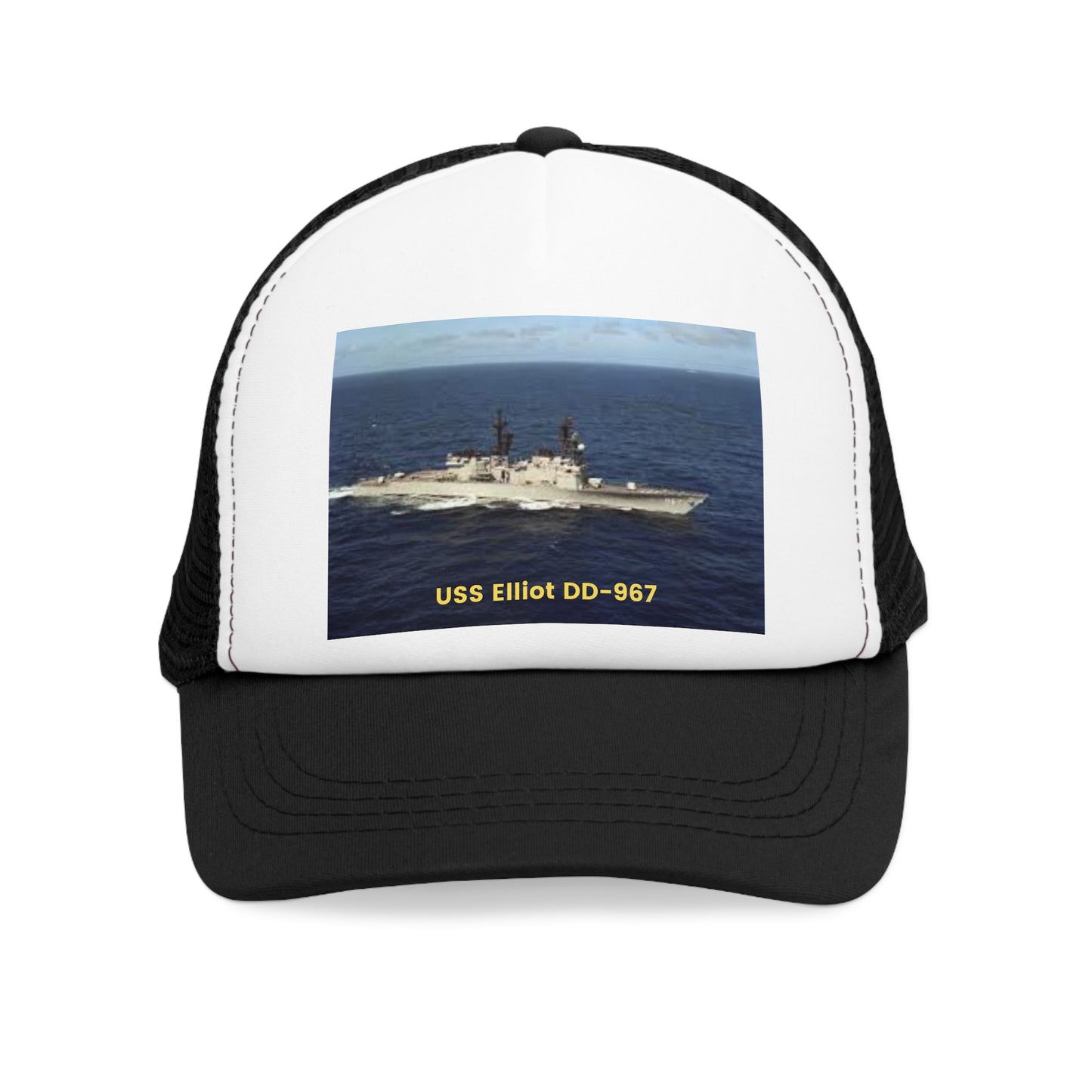 USS Elliot DD-967 Navy POD Smileandlaughtees Mesh Cap