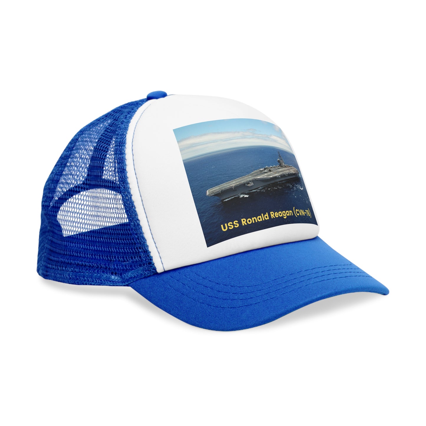 USS Ronald Reagan (CVN-76) Navy POD Smileandlaughtees Mesh Cap