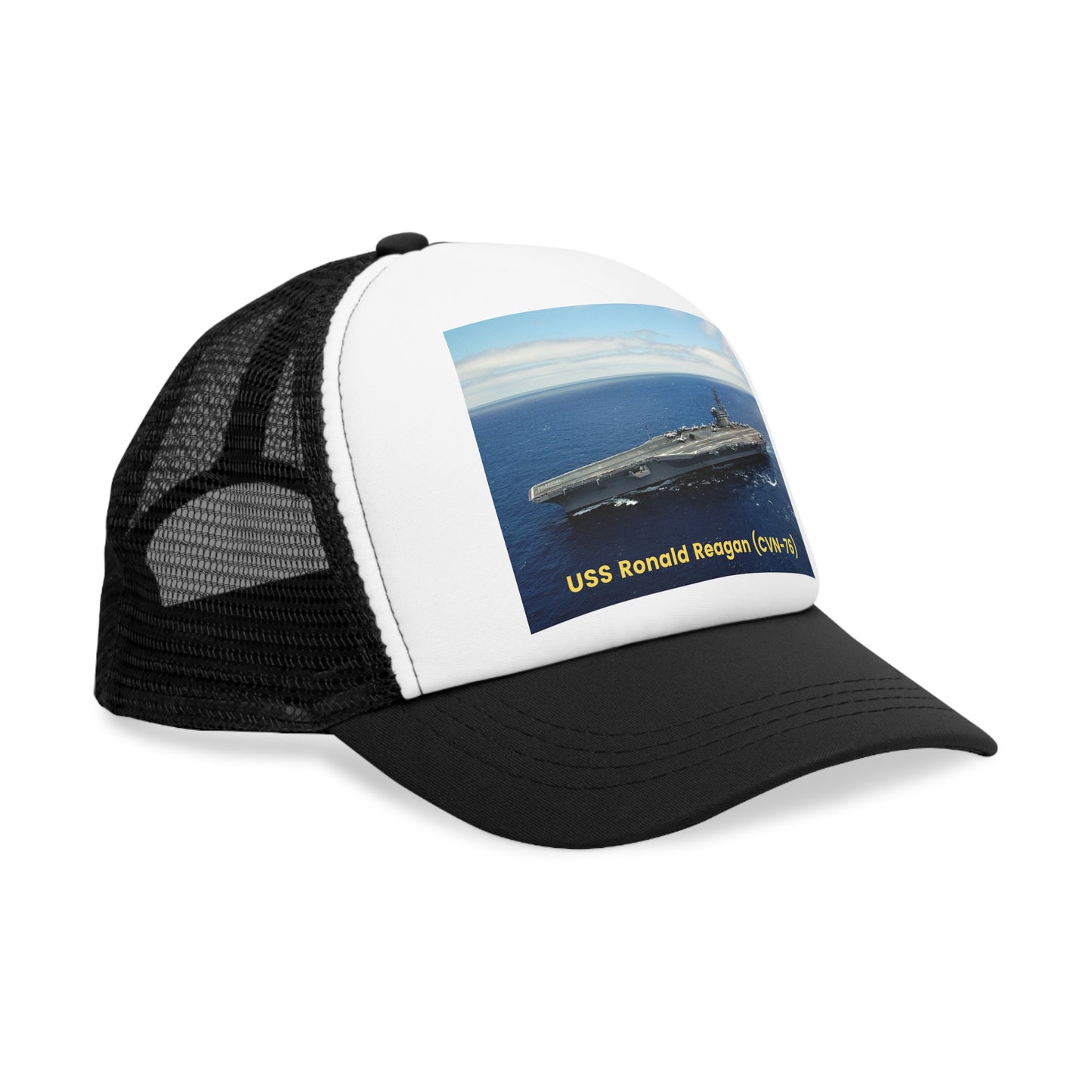 USS Ronald Reagan (CVN-76) Navy POD Smileandlaughtees Mesh Cap