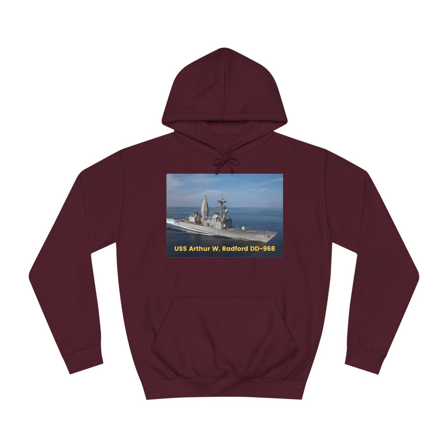 USS Arthur W. Radford DD-968 Navy POD Smileandlaughtees Unisex College Hoodie