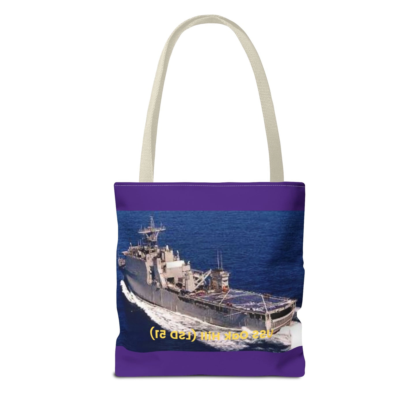 USS Oak Hill (LSD 51) Navy POD Smileandlaughtees Tote Bag (AOP)