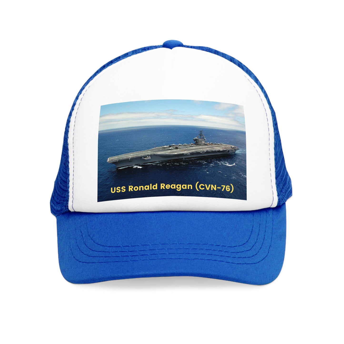 USS Ronald Reagan (CVN-76) Navy POD Smileandlaughtees Mesh Cap