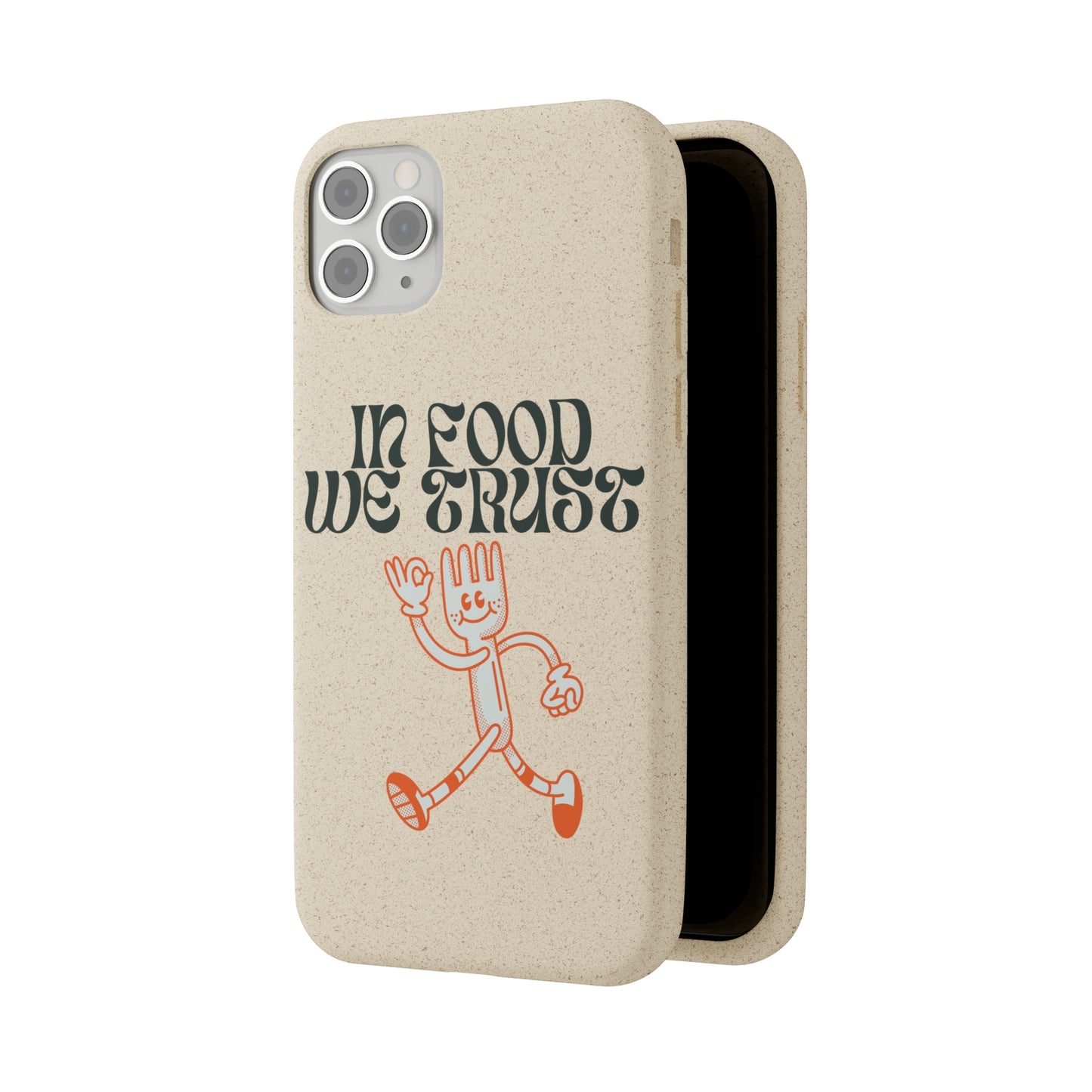 In Food We Trust SmileandLaughTees Biodegradable Cases