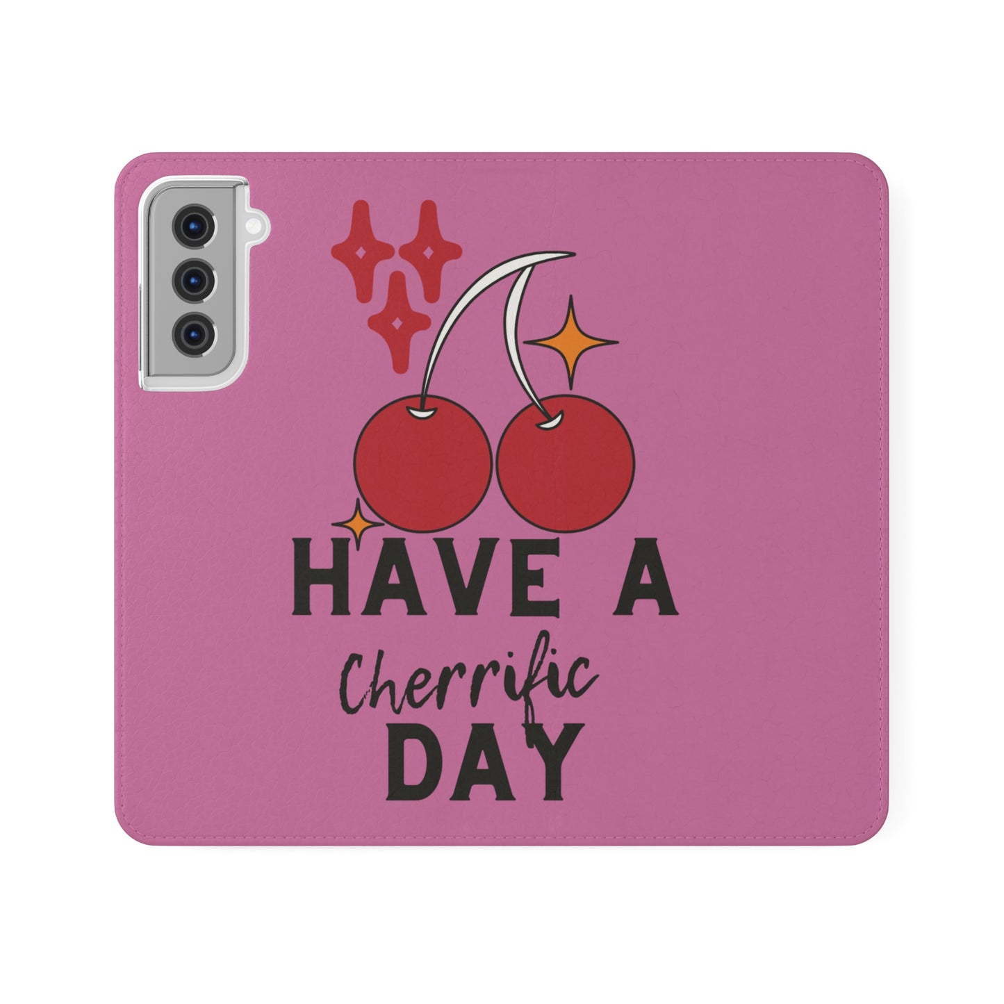 Have A Cherrific Day SmileandLaughTees Flip Phone Case