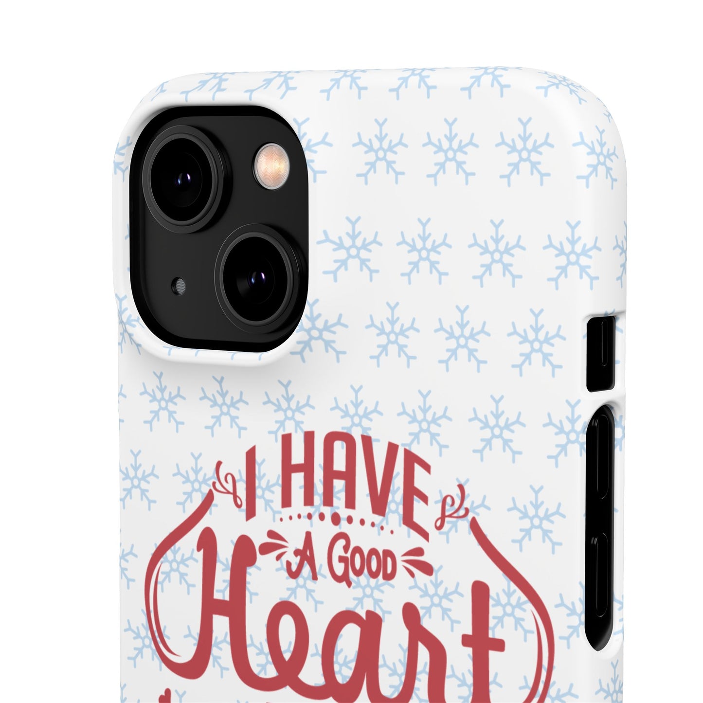 I’ve Got A Good Heart But This Mouth SmileandLaughTees Snap Phone Case