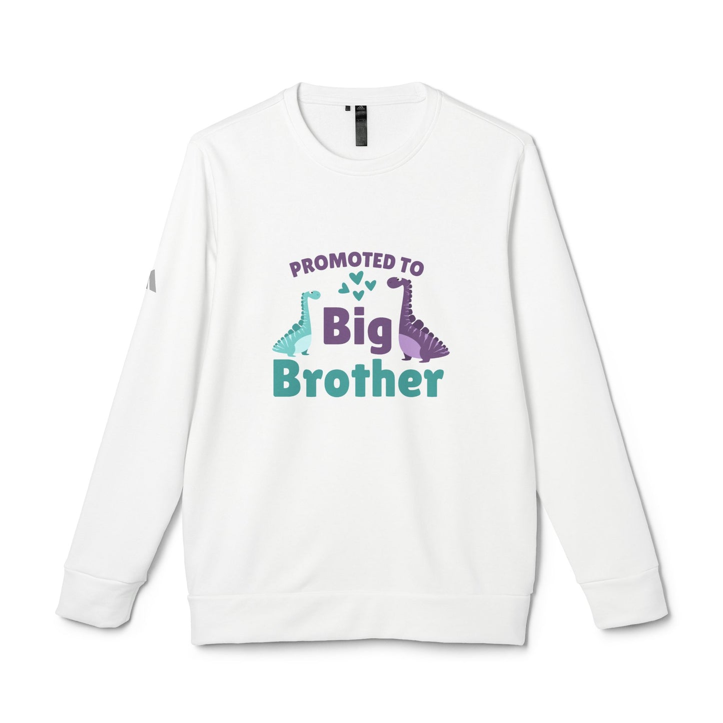 Promoted to Big Brother SmileandLaughTees adidas Unisex Fleece Crewneck Sweatshirt