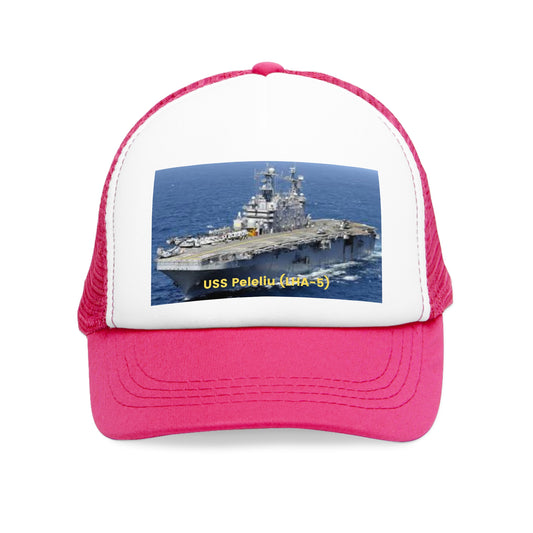 USS Peleliu (LHA-5) Navy POD Smileandlaughtees Mesh Cap