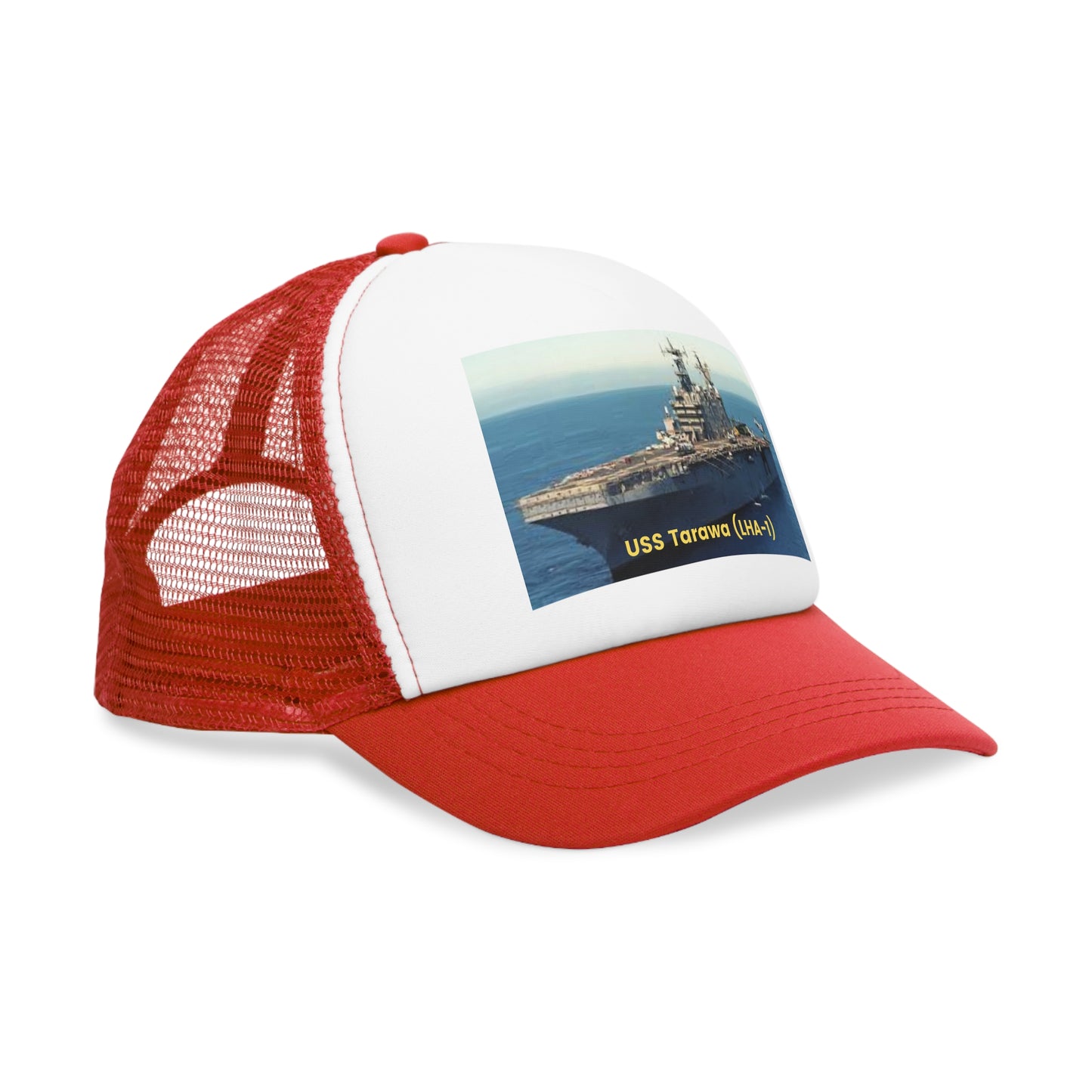 USS Tarawa (LHA-1) Navy POD Smileandlaughtees Mesh Cap