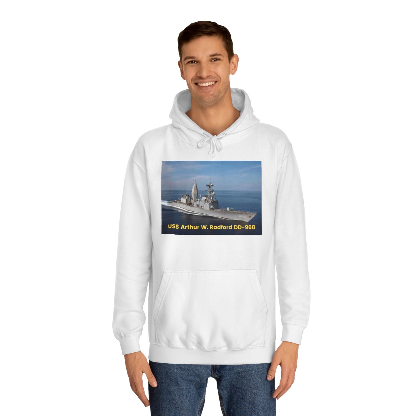 USS Arthur W. Radford DD-968 Navy POD Smileandlaughtees Unisex College Hoodie