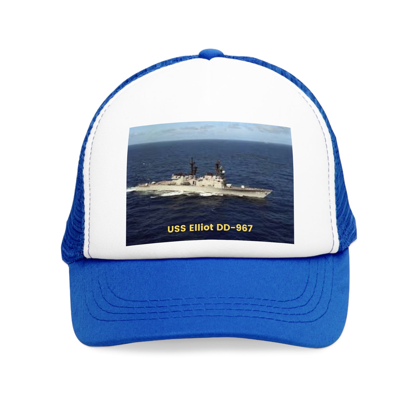 USS Elliot DD-967 Navy POD Smileandlaughtees Mesh Cap