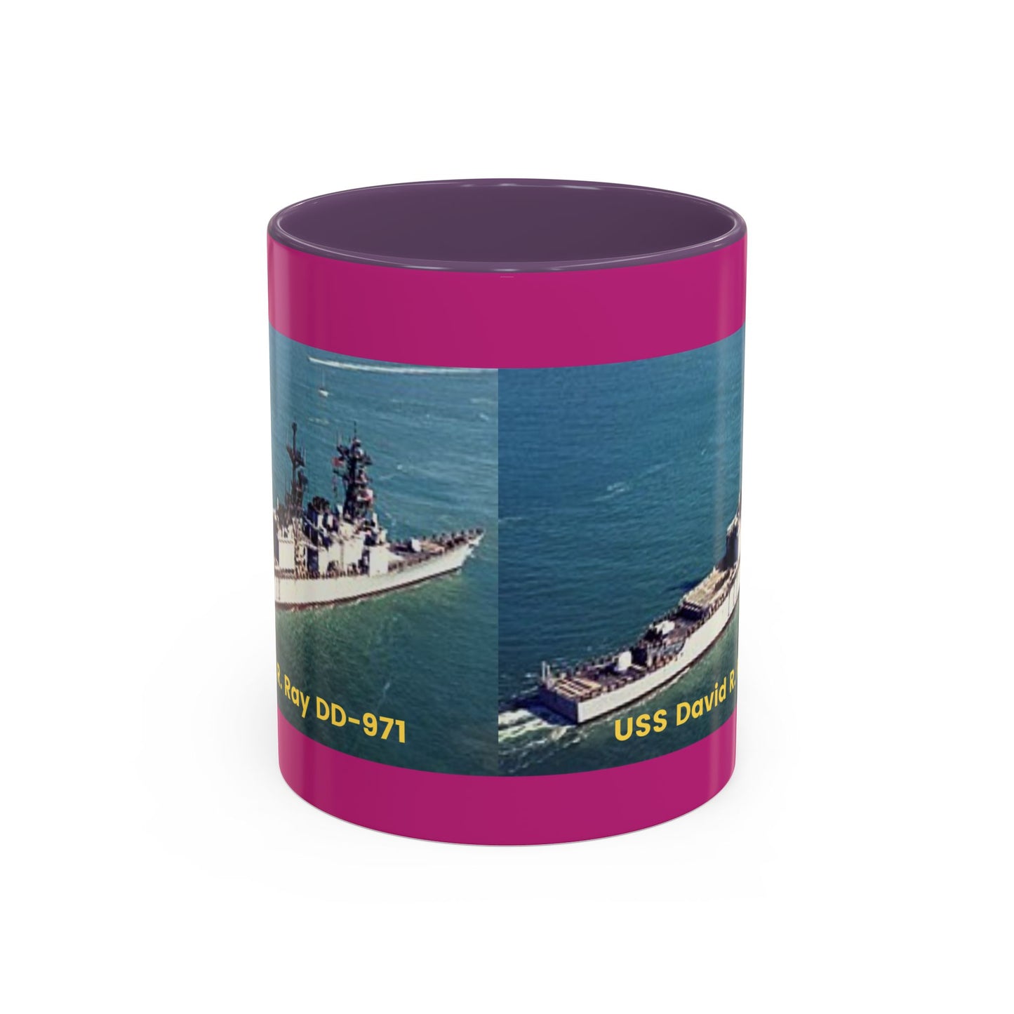 USS David R. Ray DD-971 Navy POD Smileandlaughtees Accent Coffee Mug (11, 15oz)