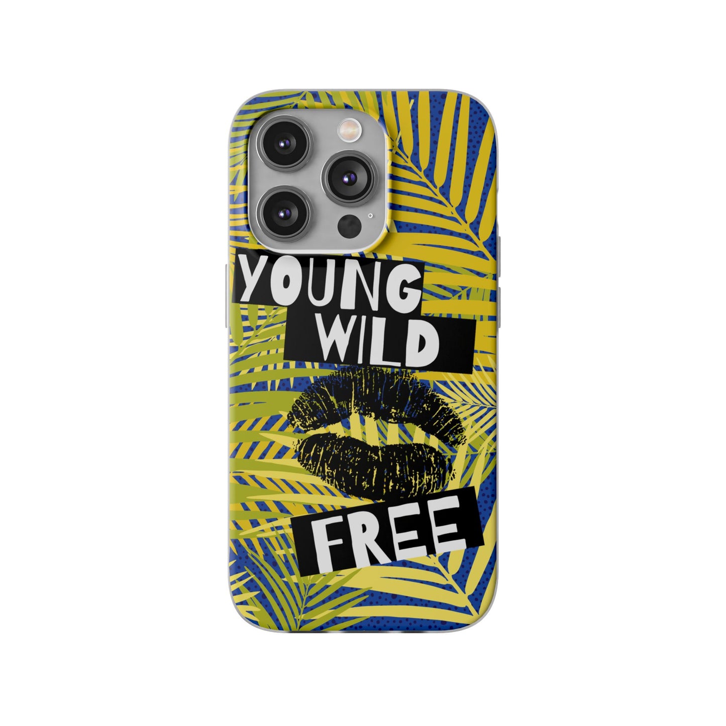 Young Wild Free SmileandLaughTees Flexi Phone Case