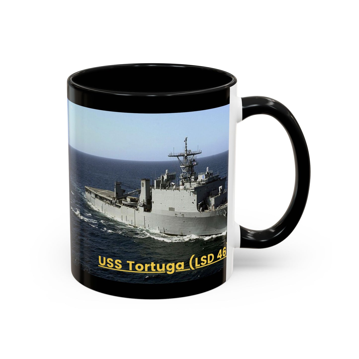 USS Tortuga (LSD 46) Navy POD Smileandlaughtees Accent Coffee Mug (11, 15oz)