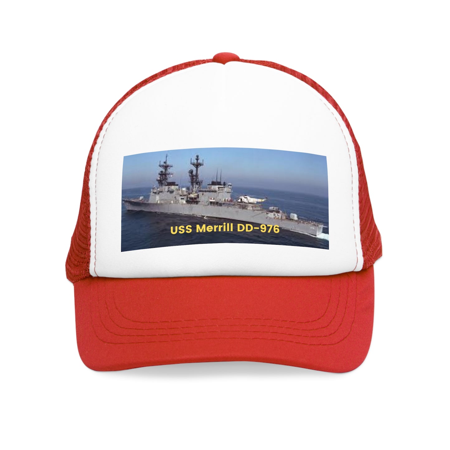 USS Merrill DD-976 Navy POD Smileandlaughtees Mesh Cap