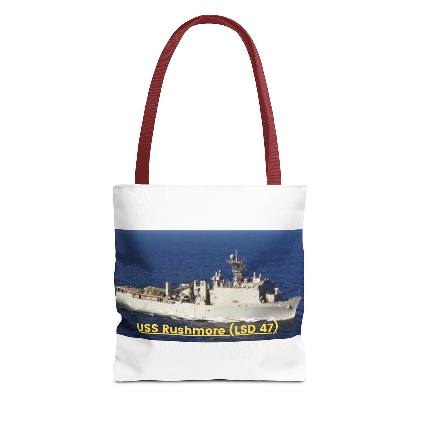 USS Rushmore (LSD 47) Navy POD Smileandlaughtees Tote Bag (AOP)