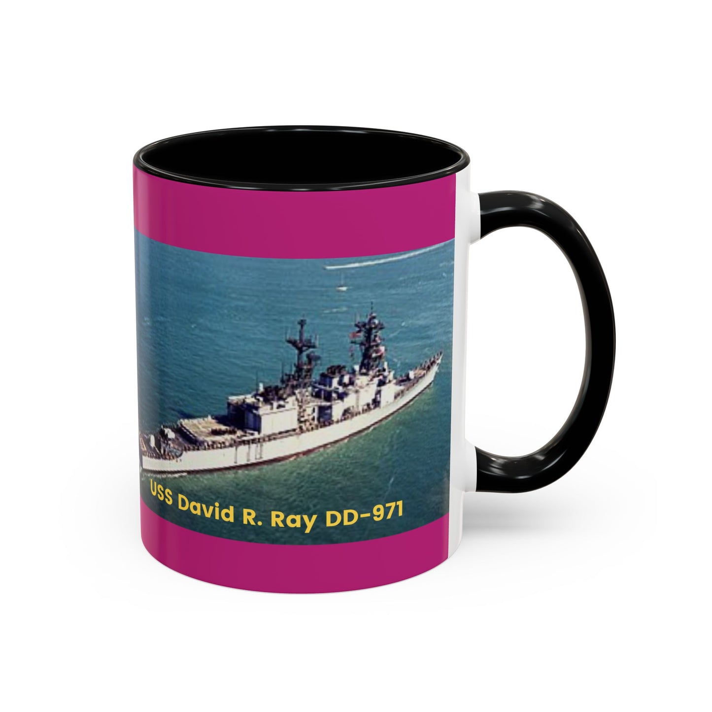 USS David R. Ray DD-971 Navy POD Smileandlaughtees Accent Coffee Mug (11, 15oz)