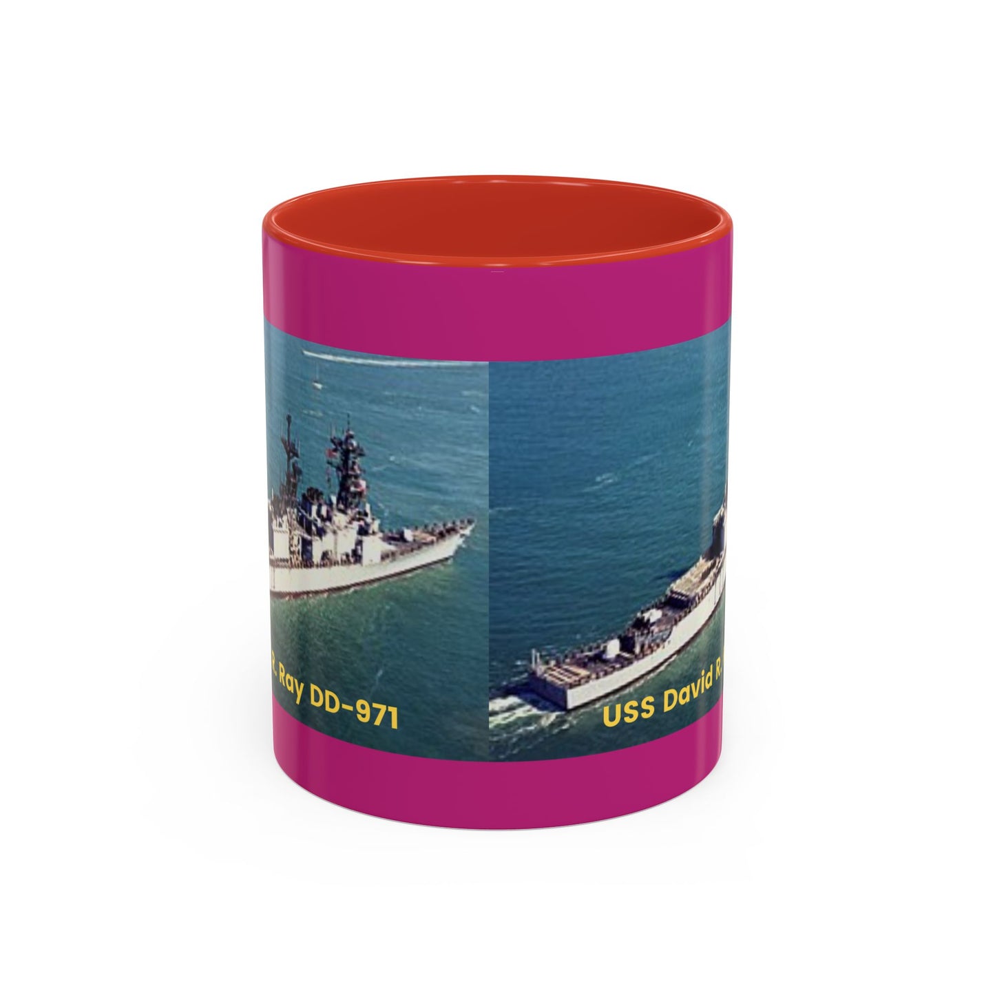 USS David R. Ray DD-971 Navy POD Smileandlaughtees Accent Coffee Mug (11, 15oz)