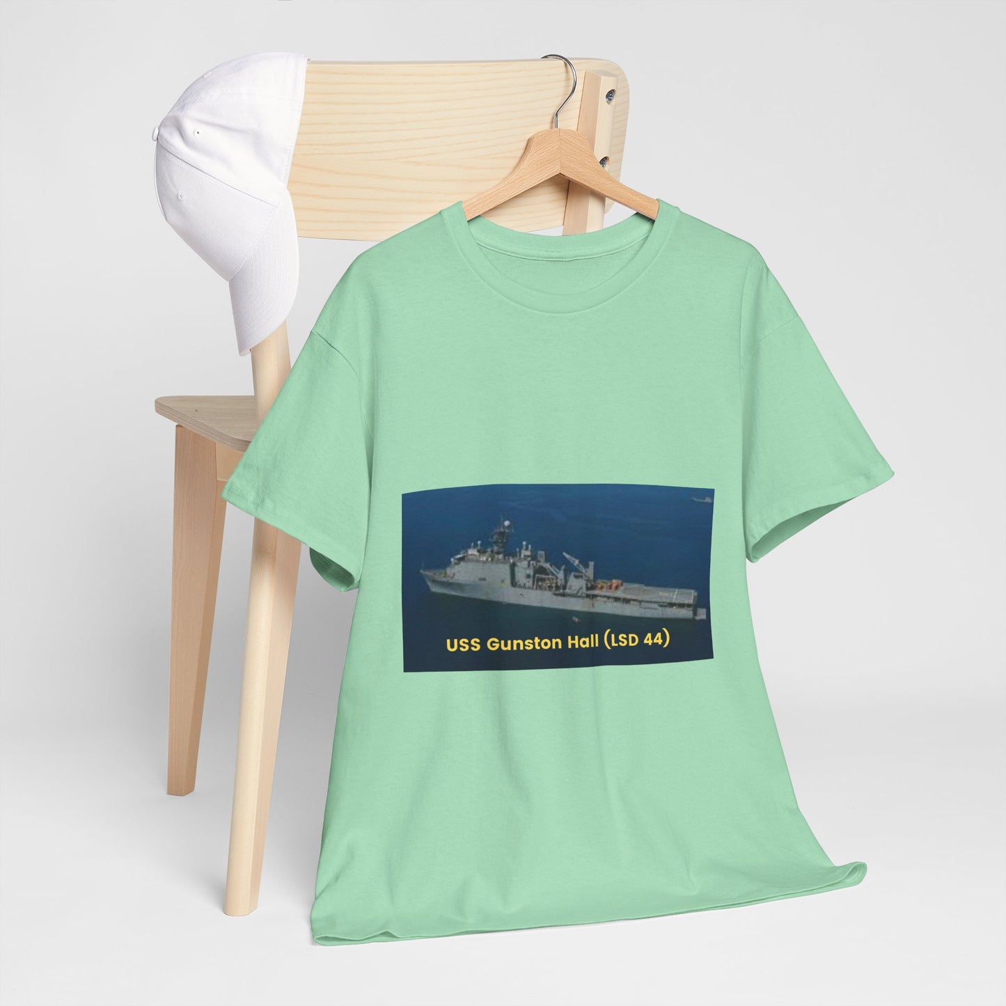 USS Gunston Hall (LSD 44) Navy POD Smileandlaughtees Unisex Heavy Cotton Tee T-Shirt