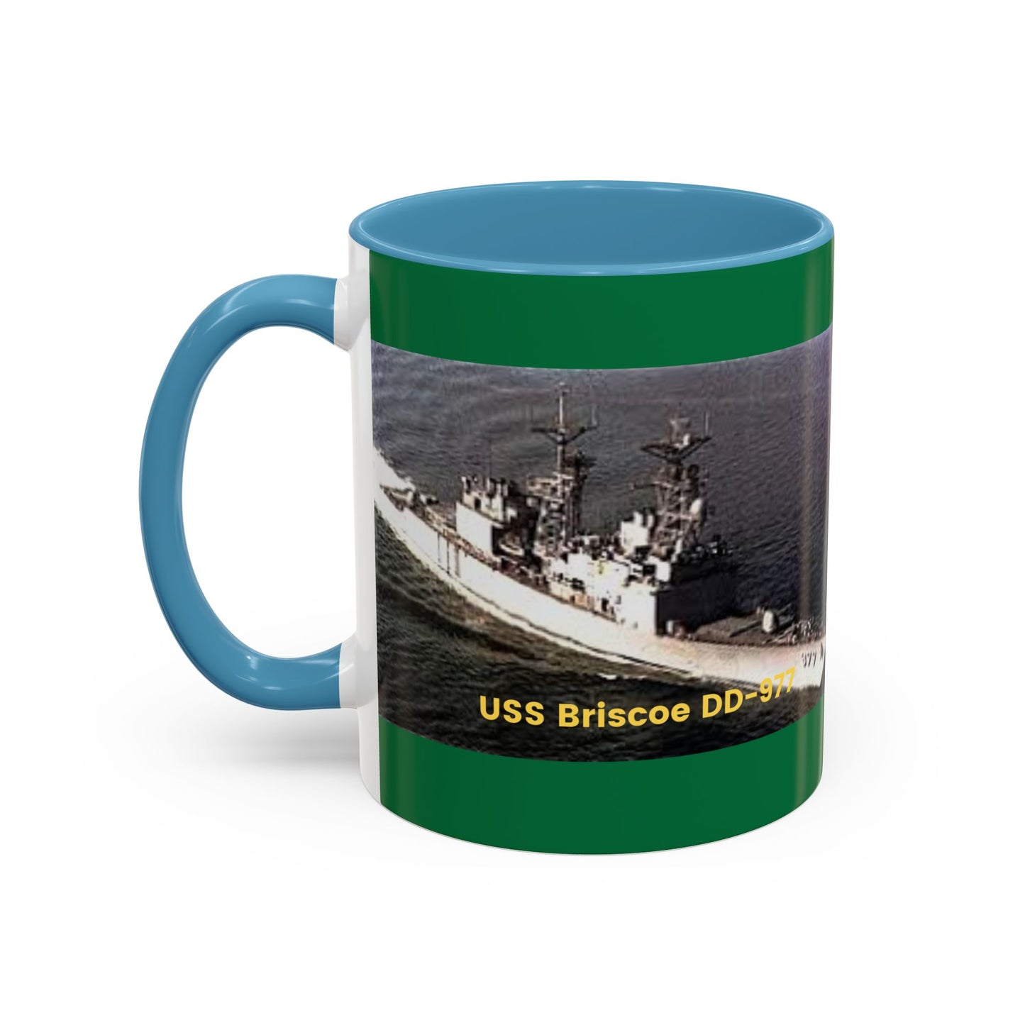 USS Briscoe DD-977 Navy POD Smileandlaughtees Accent Coffee Mug (11, 15oz)