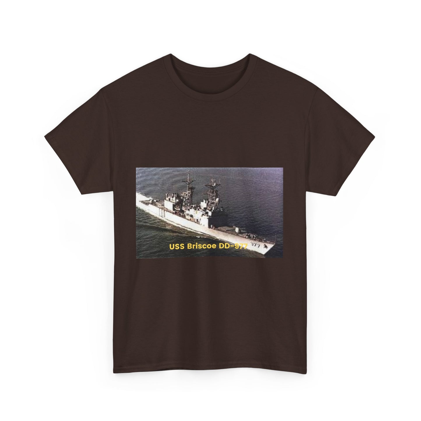 USS Briscoe DD-977 Navy POD Smileandlaughtees Unisex Heavy Cotton Tee T-Shirt