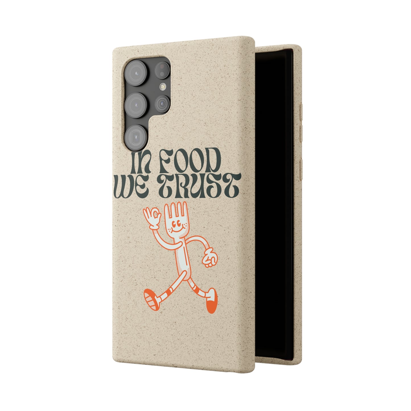 In Food We Trust SmileandLaughTees Biodegradable Cases