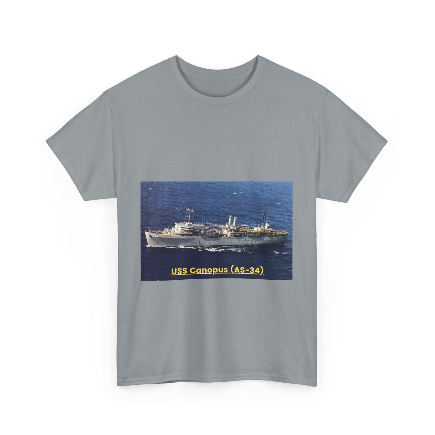 USS Canopus (AS-34) Navy POD Smileandlaughtees Unisex Heavy Cotton Tee T-Shirt