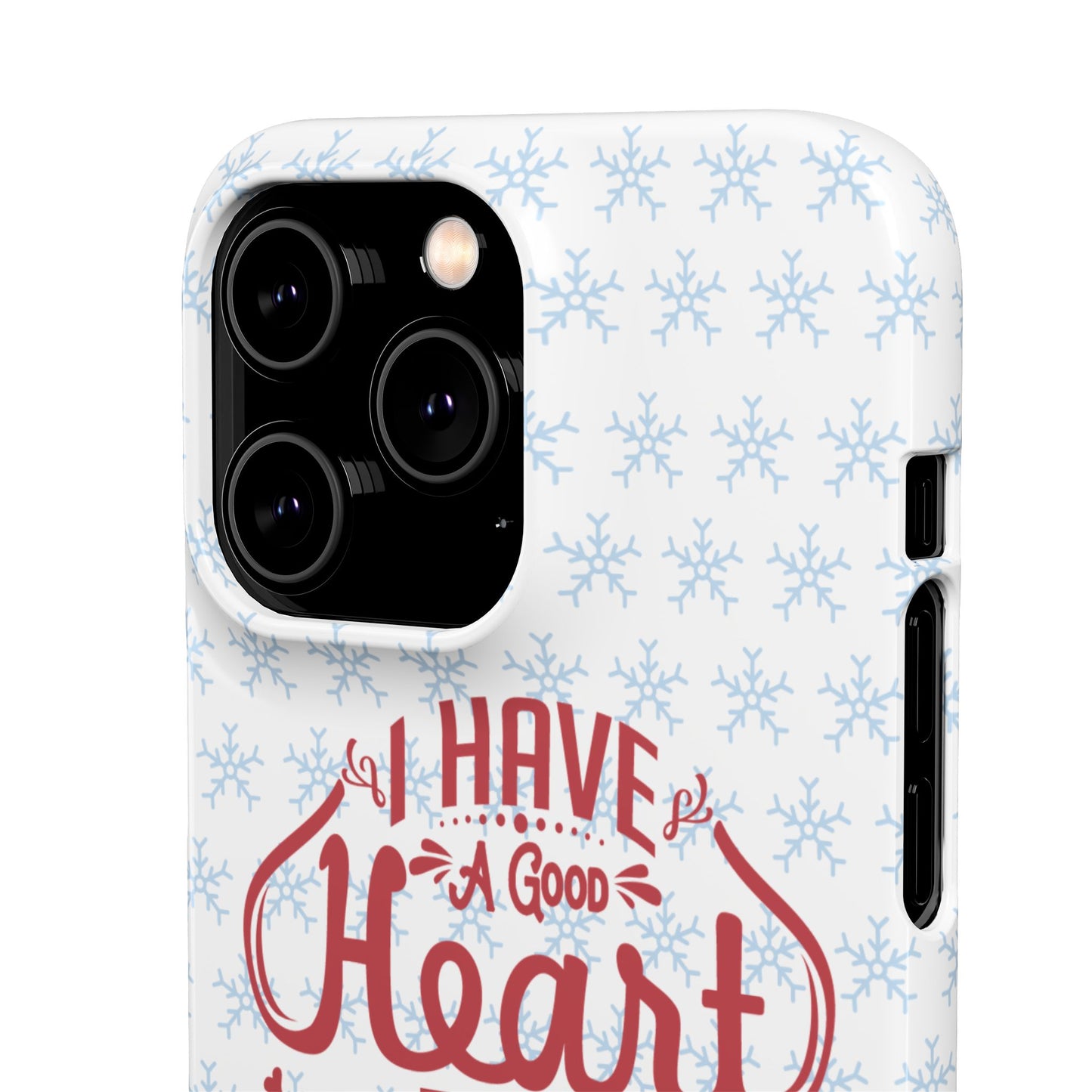 I’ve Got A Good Heart But This Mouth SmileandLaughTees Snap Phone Case