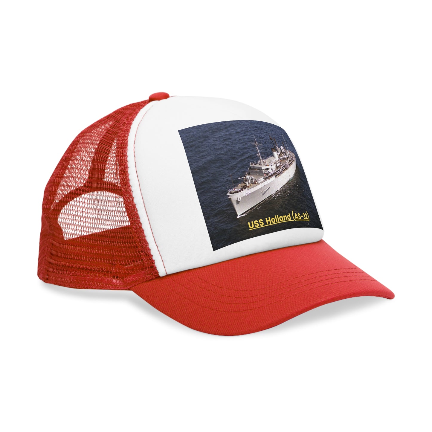 USS Holland (AS-32) Navy POD Smileandlaughtees Mesh Cap