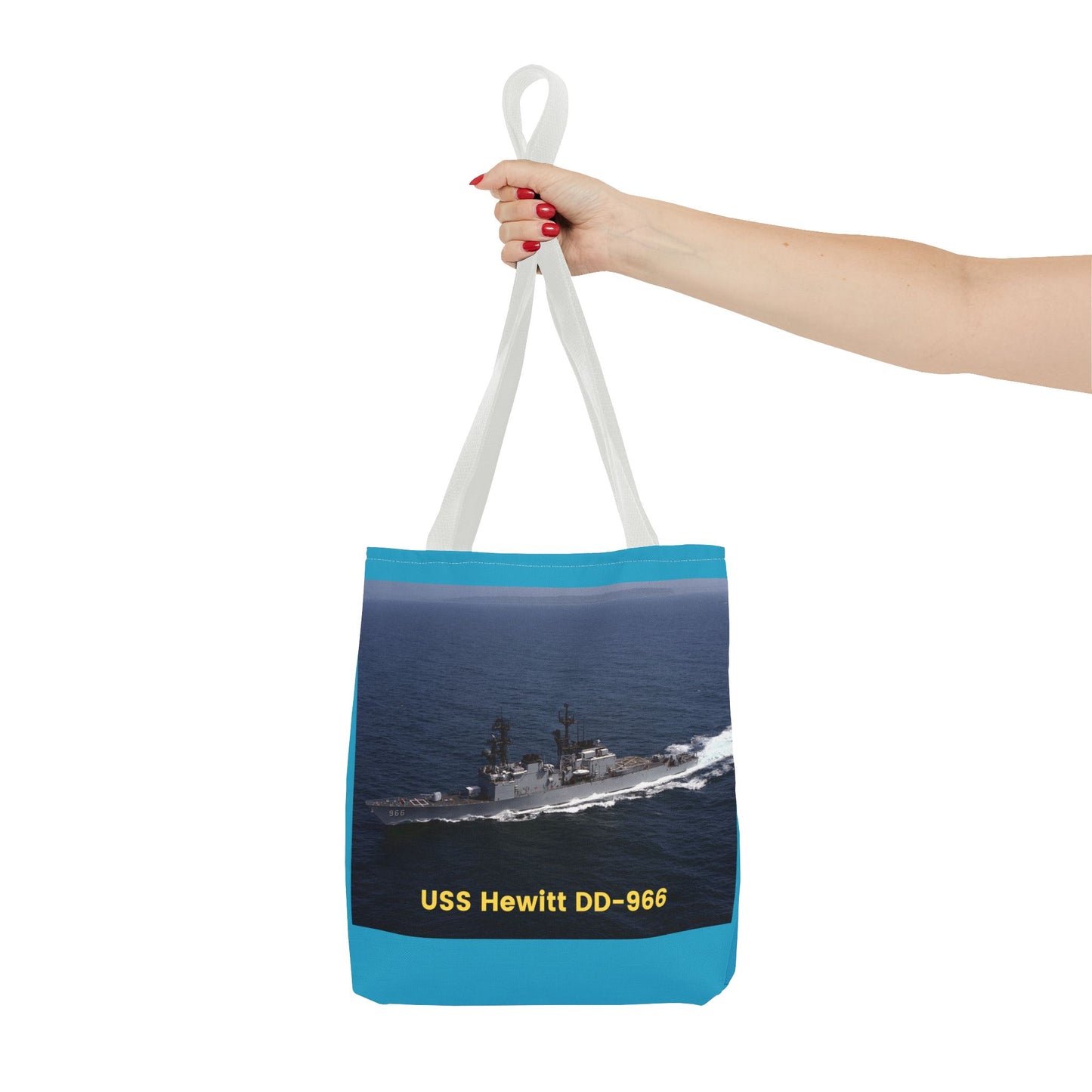 USS Hewitt DD-966 Navy POD Smileandlaughtees Tote Bag (AOP)