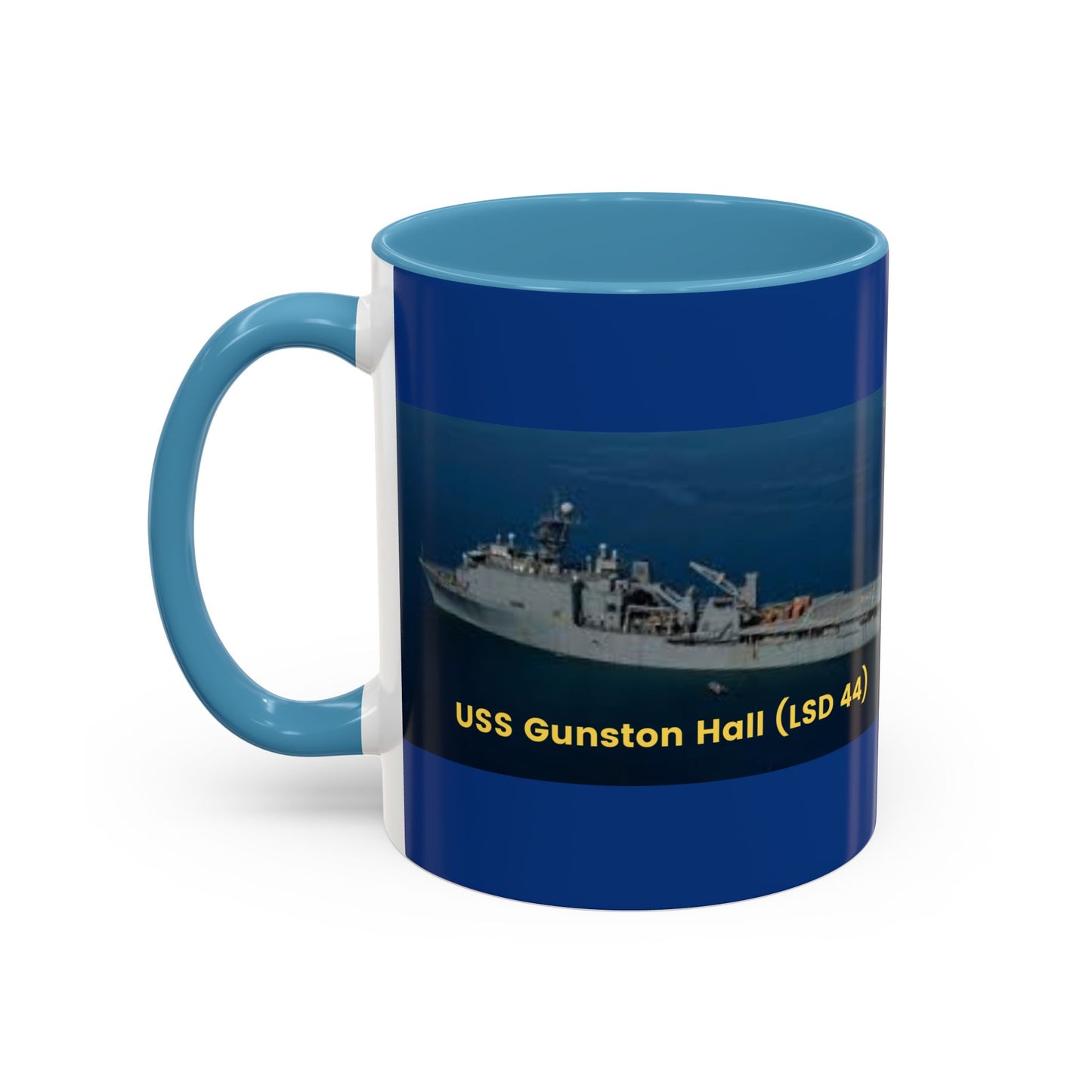 USS Gunston Hall (LSD 44) Navy POD Smileandlaughtees Accent Coffee Mug (11, 15oz)