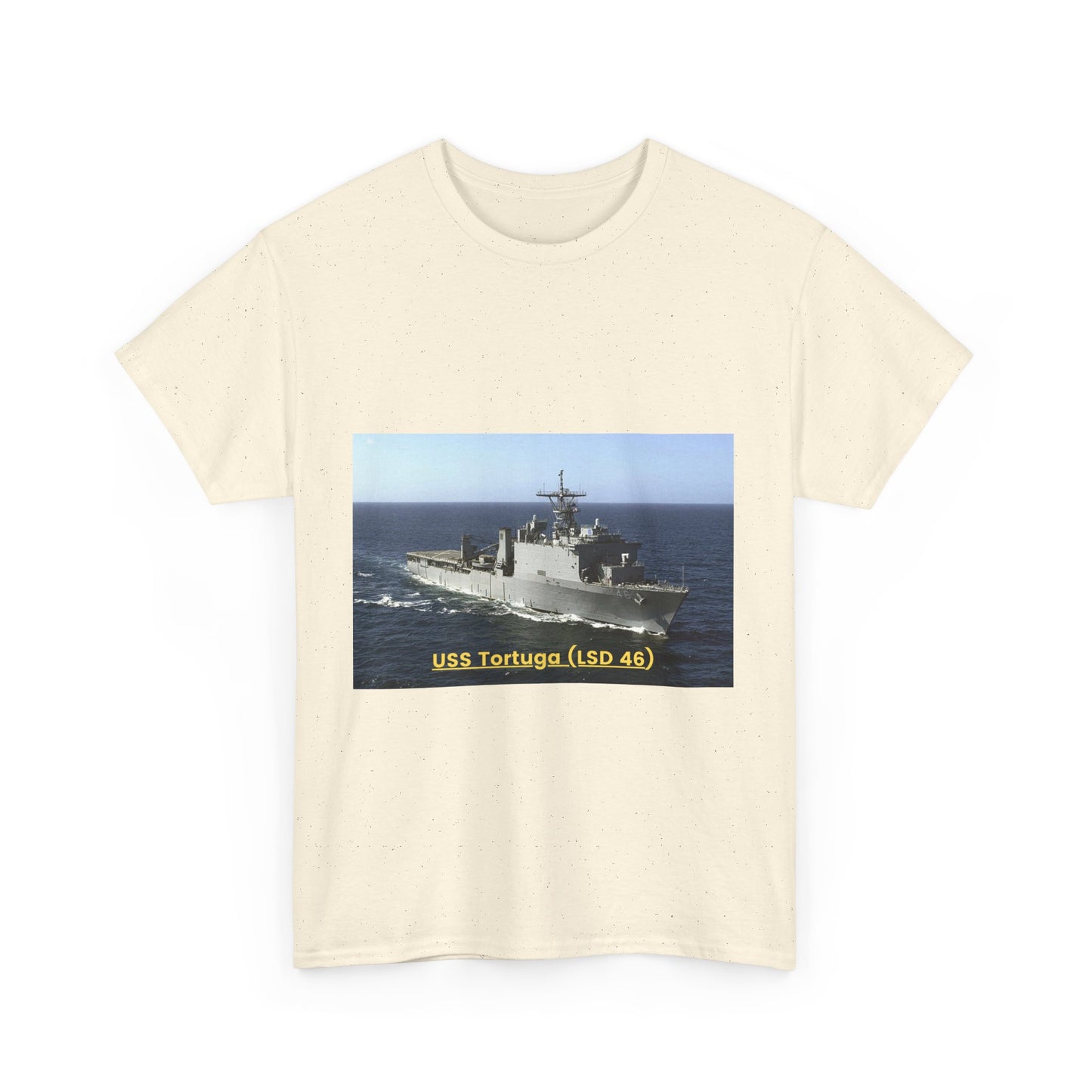 USS Tortuga (LSD 46) Navy POD Smileandlaughtees Unisex Heavy Cotton Tee T-Shirt