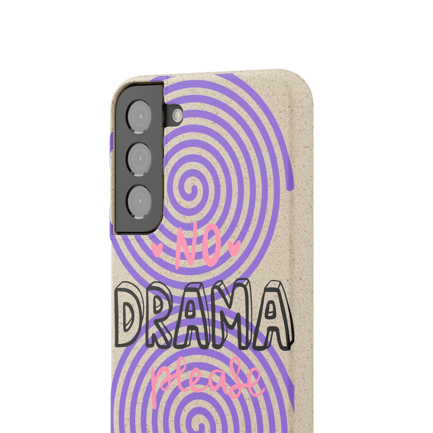 No Drama Please SmileandLaughTees Biodegradable Phone Case