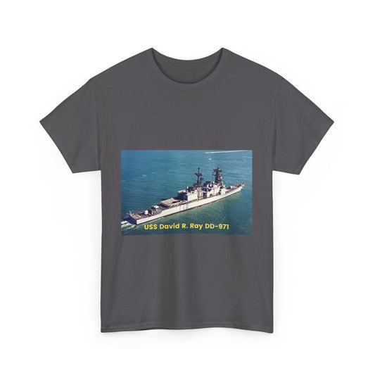 USS David R. Ray DD-971 Navy POD Smileandlaughtees Unisex Heavy Cotton Tee T-Shirt