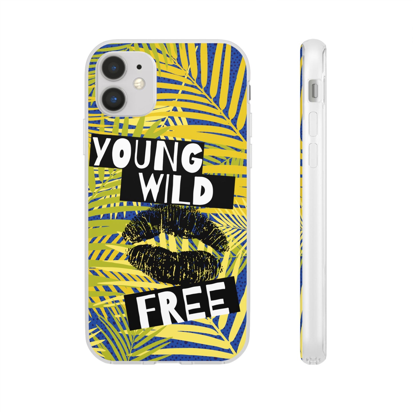 Young Wild Free SmileandLaughTees Flexi Phone Case