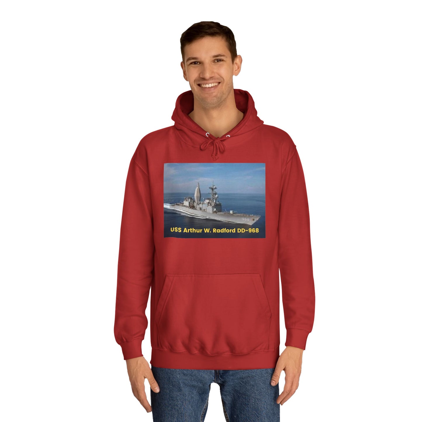 USS Arthur W. Radford DD-968 Navy POD Smileandlaughtees Unisex College Hoodie