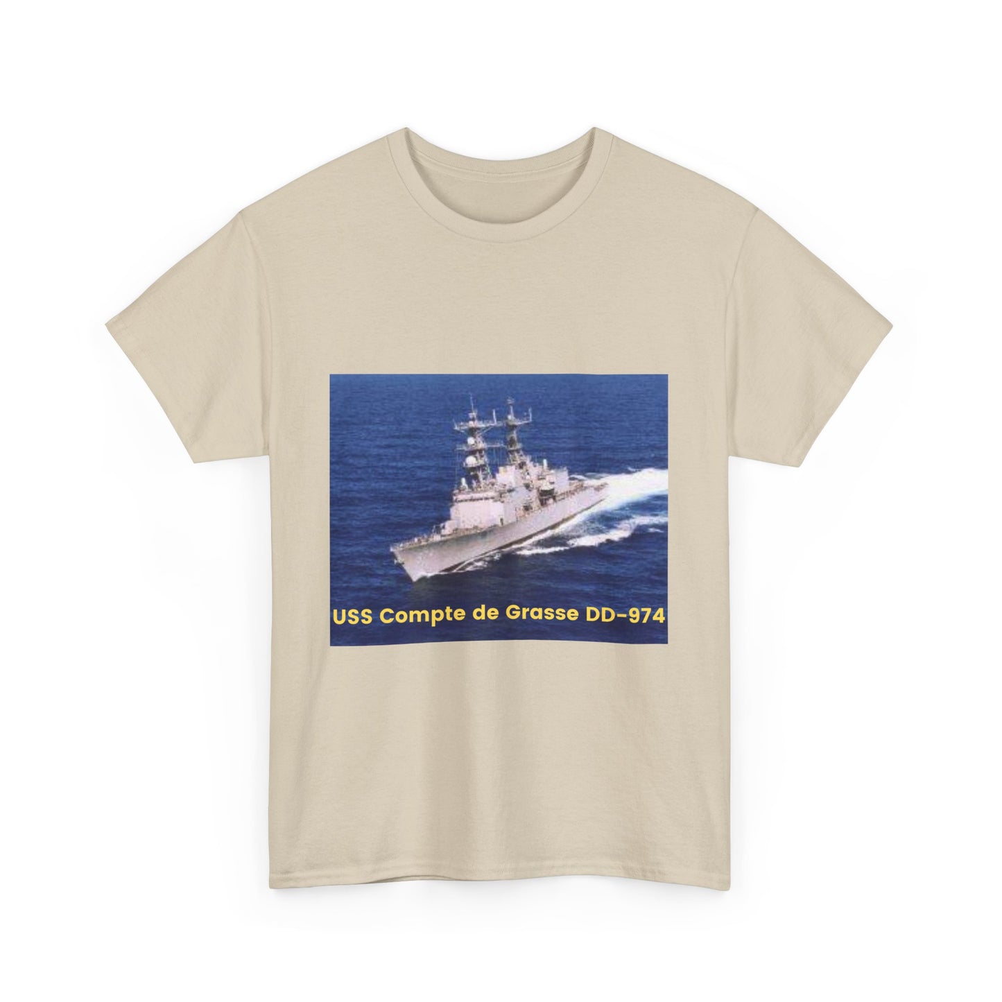 USS Compte de Grasse DD-974 Navy POD Smileandlaughtees Unisex Heavy Cotton Tee T-Shirt