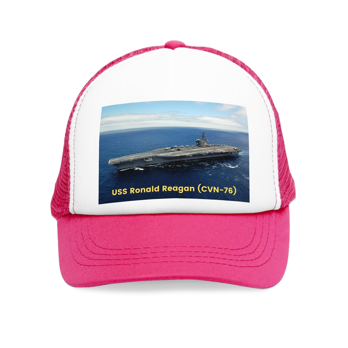 USS Ronald Reagan (CVN-76) Navy POD Smileandlaughtees Mesh Cap