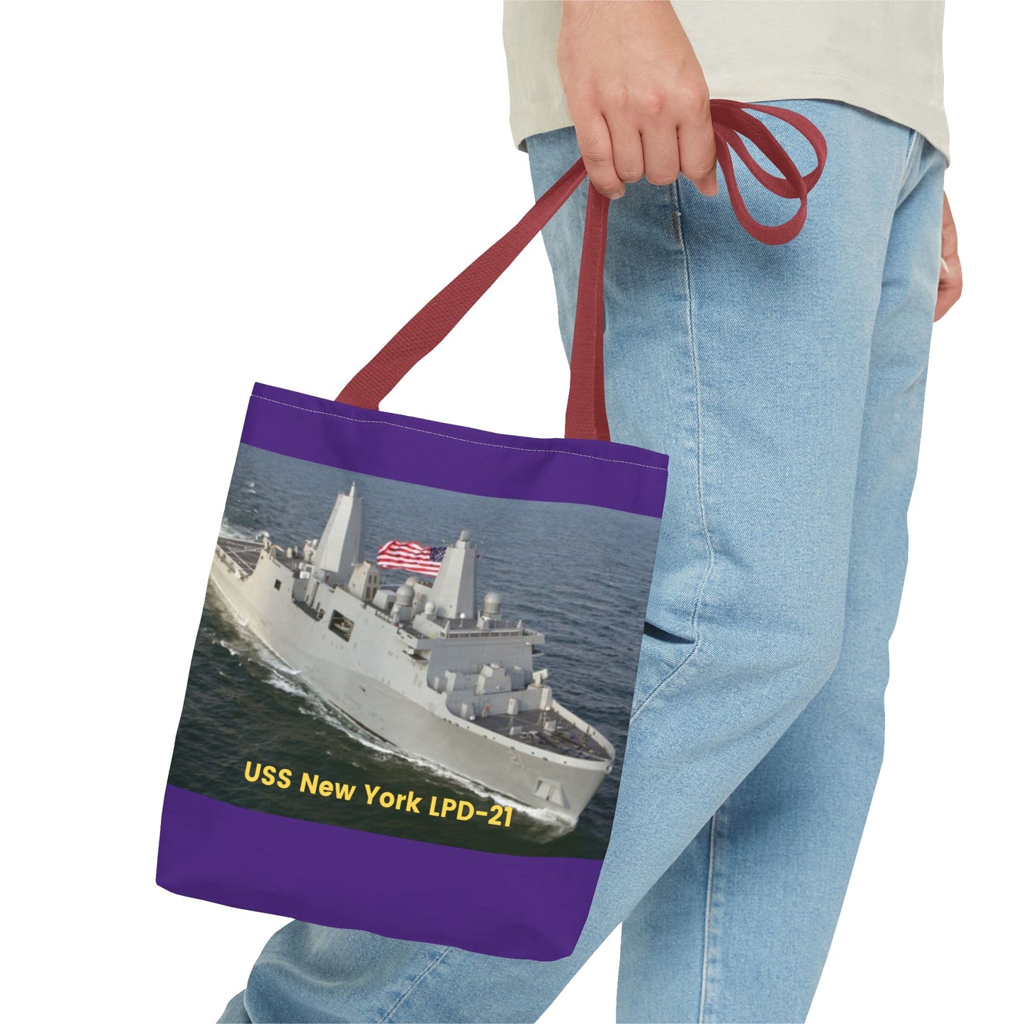 USS Spruance DD-963 Navy POD Smileandlaughtees Tote Bag (AOP)