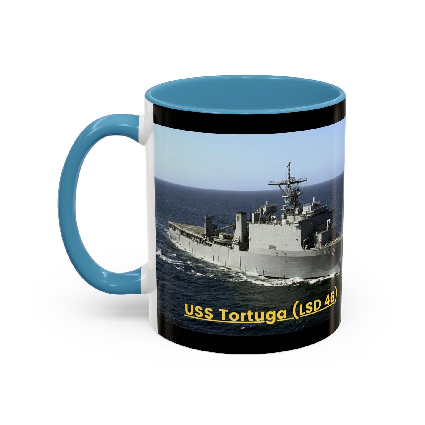 USS Tortuga (LSD 46) Navy POD Smileandlaughtees Accent Coffee Mug (11, 15oz)