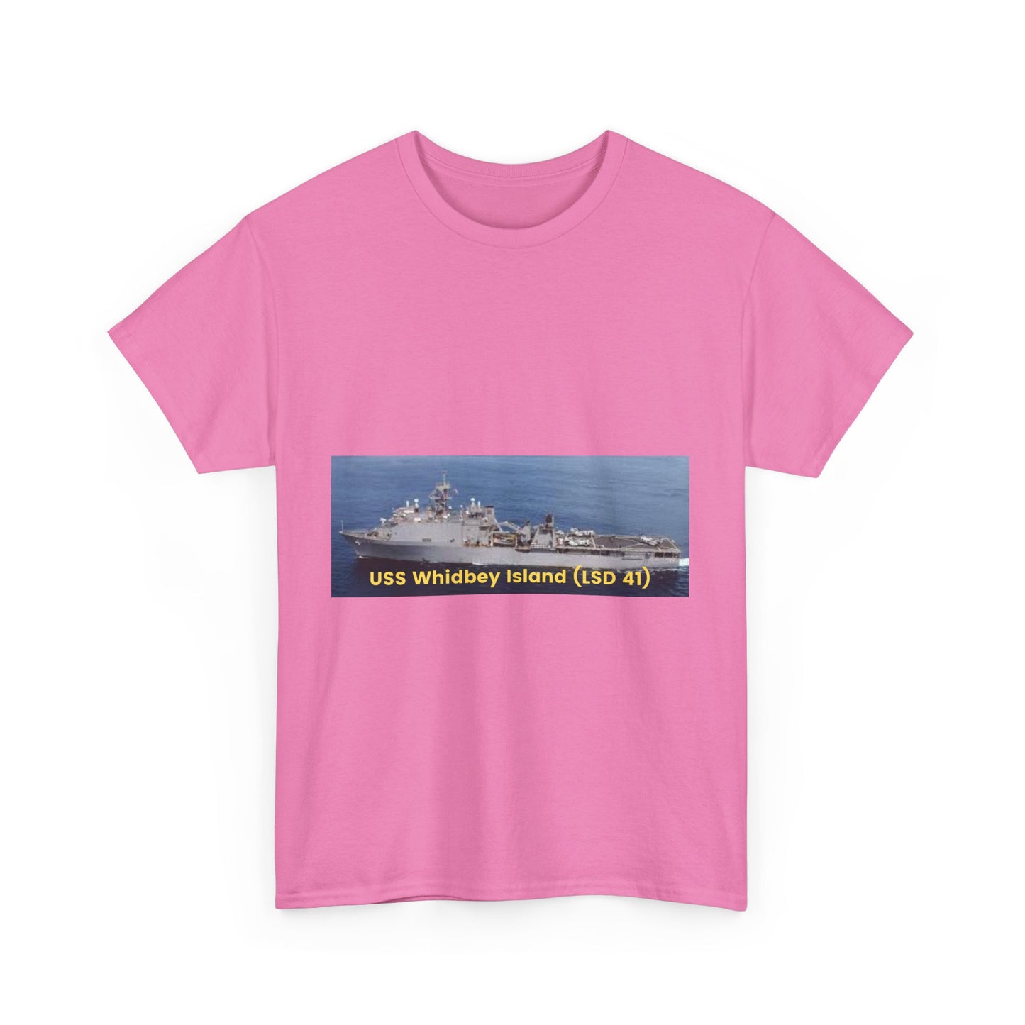 USS Whidbey Island (LSD 41) Navy POD Smileandlaughtees Unisex Heavy Cotton Tee T-Shirt