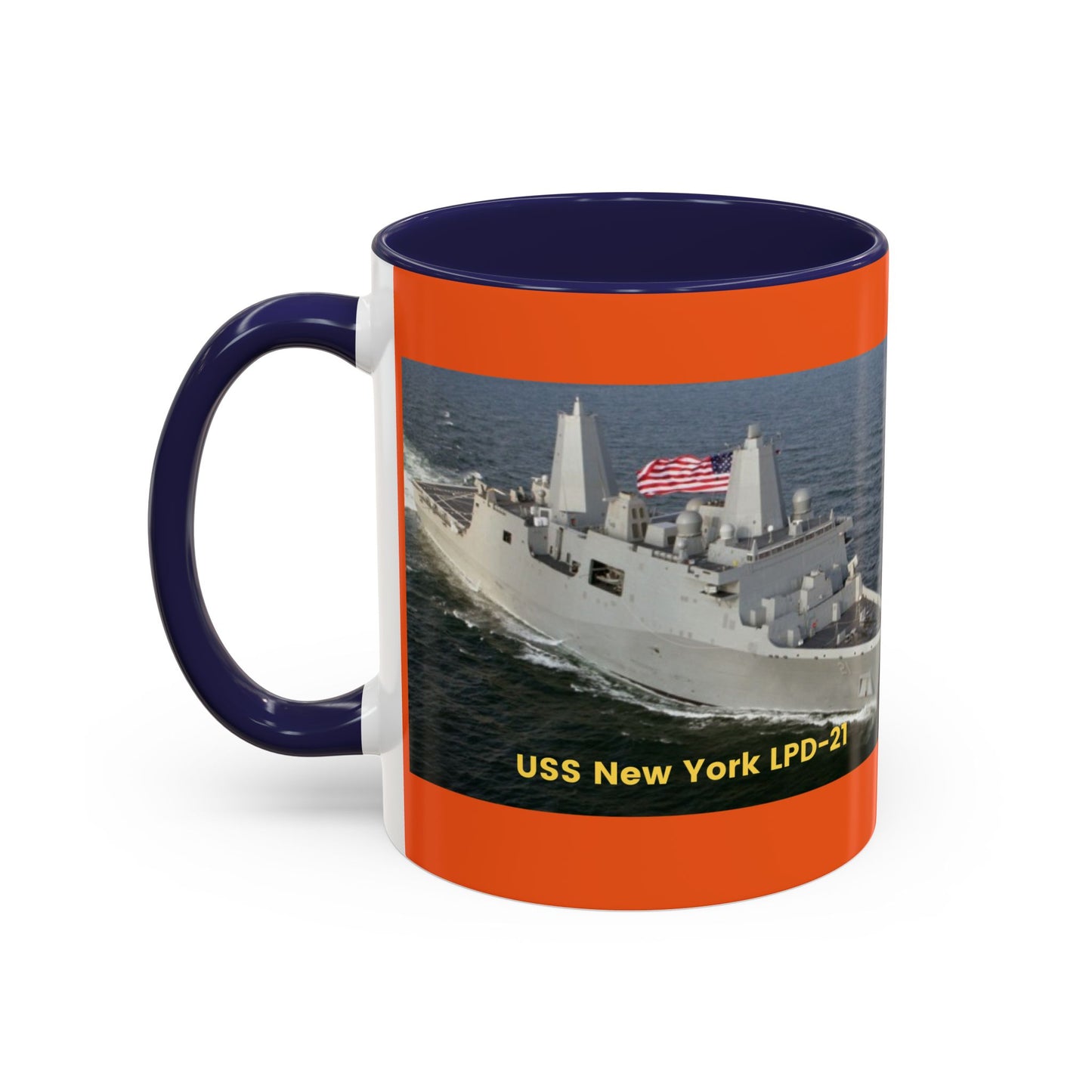 USS Spruance DD-963 Navy POD Smileandlaughtees Accent Coffee Mug (11, 15oz)