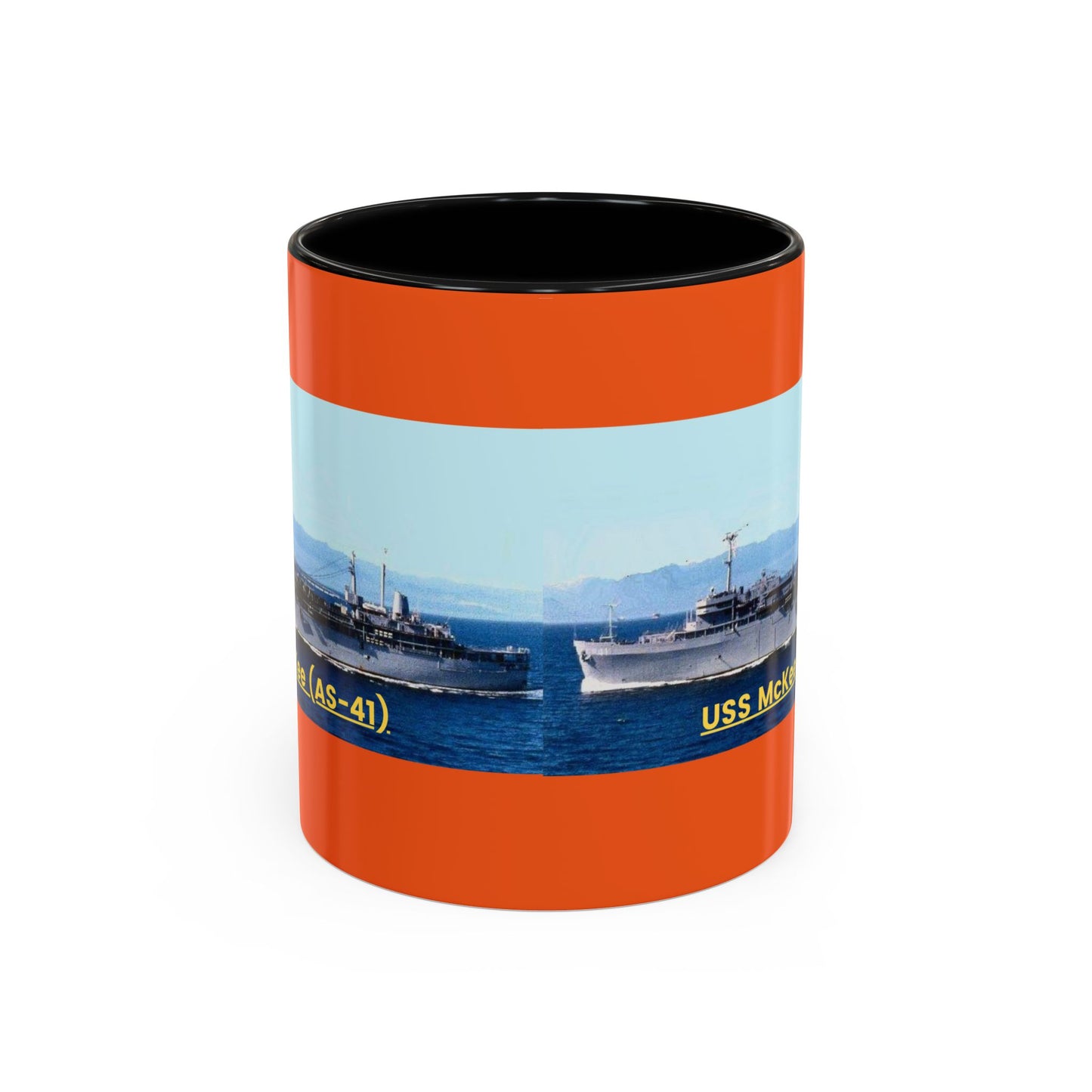 USS McKee (AS-41) Navy POD Smileandlaughtees Accent Coffee Mug (11, 15oz)