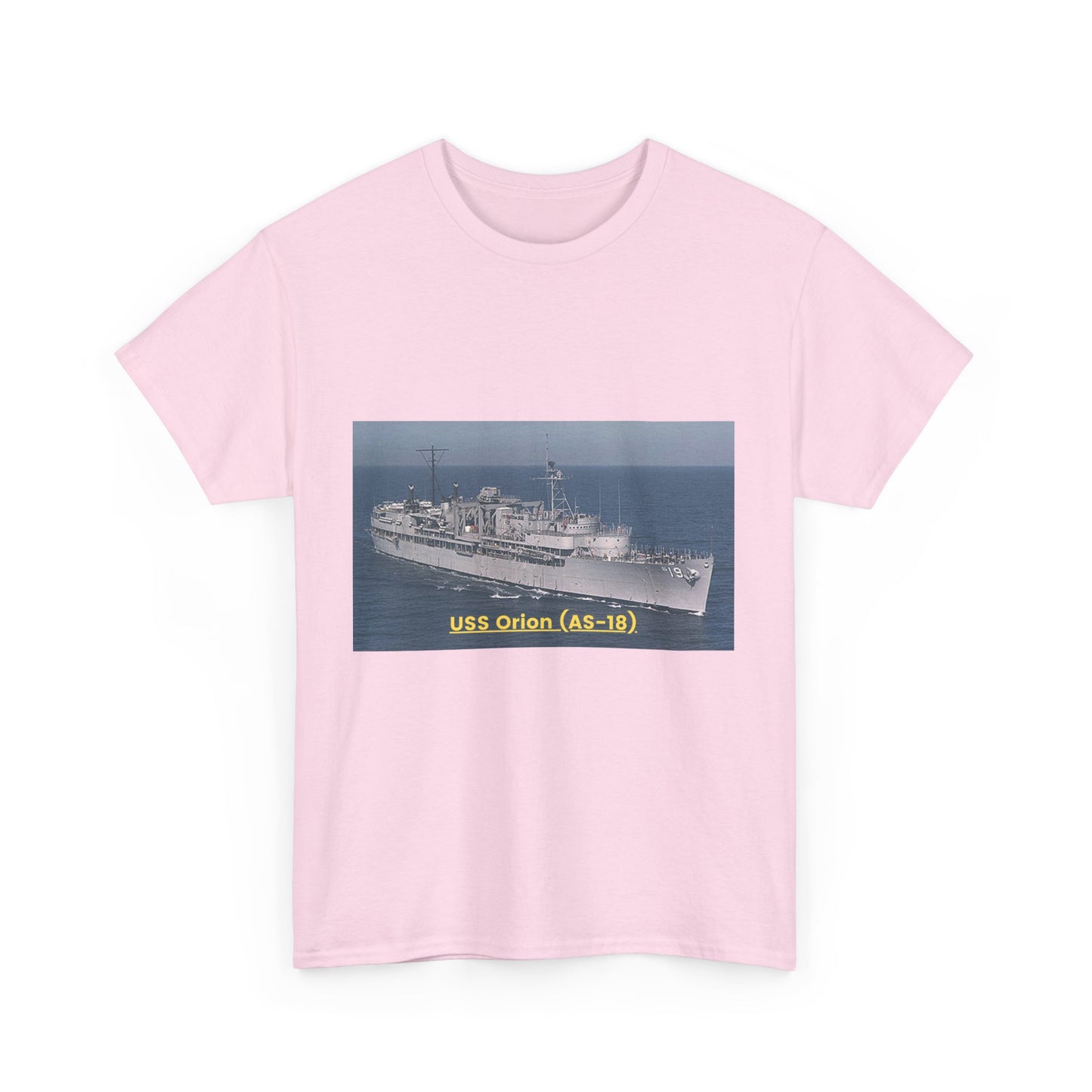 USS Orion (AS-18) Navy POD Smileandlaughtees Unisex Heavy Cotton Tee T-Shirt