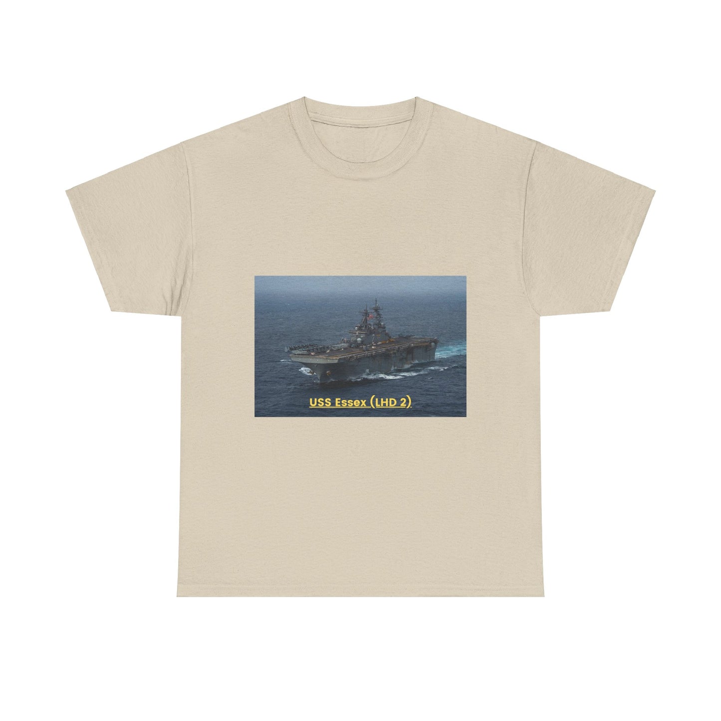 USS Essex (LHD 2) Navy POD Smileandlaughtees Unisex Heavy Cotton Tee T-Shirt