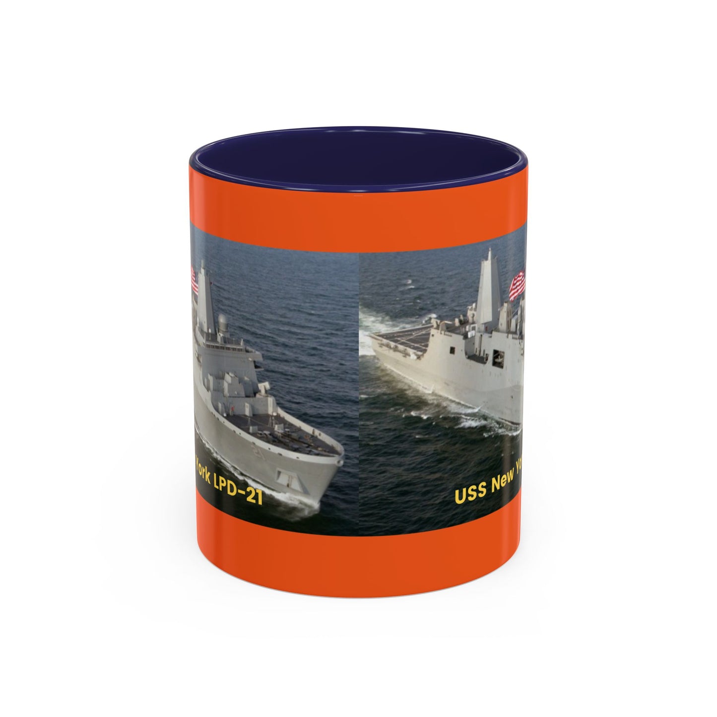 USS Spruance DD-963 Navy POD Smileandlaughtees Accent Coffee Mug (11, 15oz)